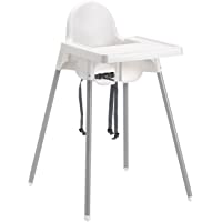 Los mejores  - trona para silla taburete antilop IKEA Blanco de mesa para niño niña con diseño de Niños de Resina y Metal para Casa…